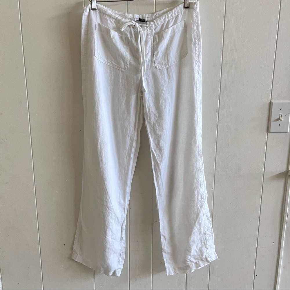 Vince White Linen Pants